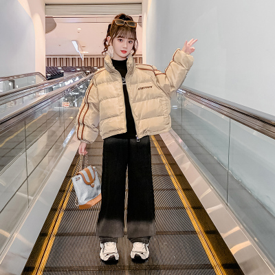 女童秋冬时髦洋气羽绒服新款