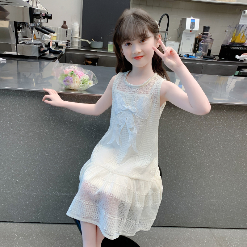 女童连衣裙2025新款夏季儿童洋气时髦吊带公主裙夏装小女孩裙子薄