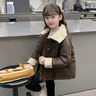 女童棉服冬季2026新款儿童洋气时髦加厚羽绒棉袄冬装女孩棉衣外套