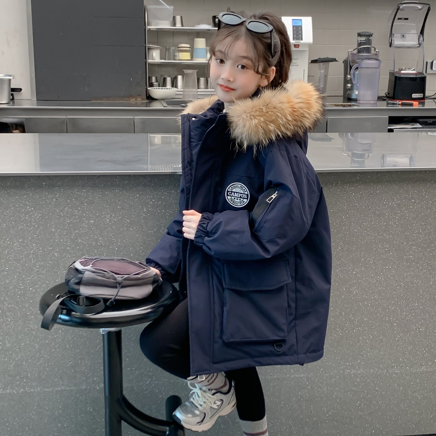 女童冬装2025新款棉服儿童网红洋气中长款羽绒棉袄小女孩冬季外套,童装/婴儿装/亲子装,棉袄/棉服,淘宝优惠券,粉丝福利购,淘宝优惠卷