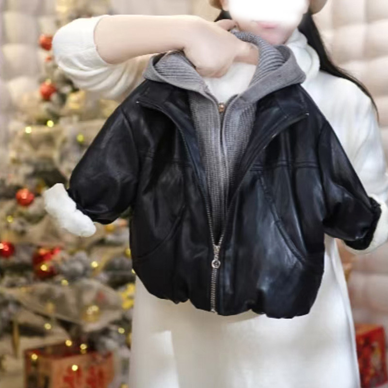 女童冬装外套2026新款洋气儿童时髦假两件连帽皮衣小女孩冬季衣服,童装/婴儿装/亲子装,普通外套,淘宝优惠券,粉丝福利购,淘宝优惠卷