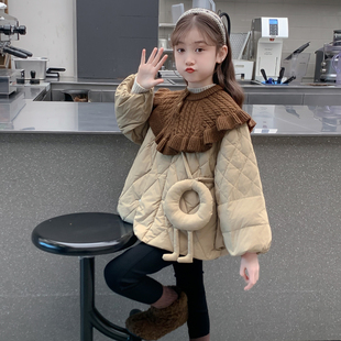 女童棉服冬季2026新款儿童洋气时髦好看羽绒棉袄外套女孩网红冬装