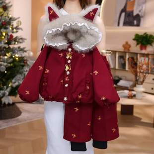 女童套装冬装2025新款儿童洋气时髦加厚保暖两件套小女孩衣服冬季