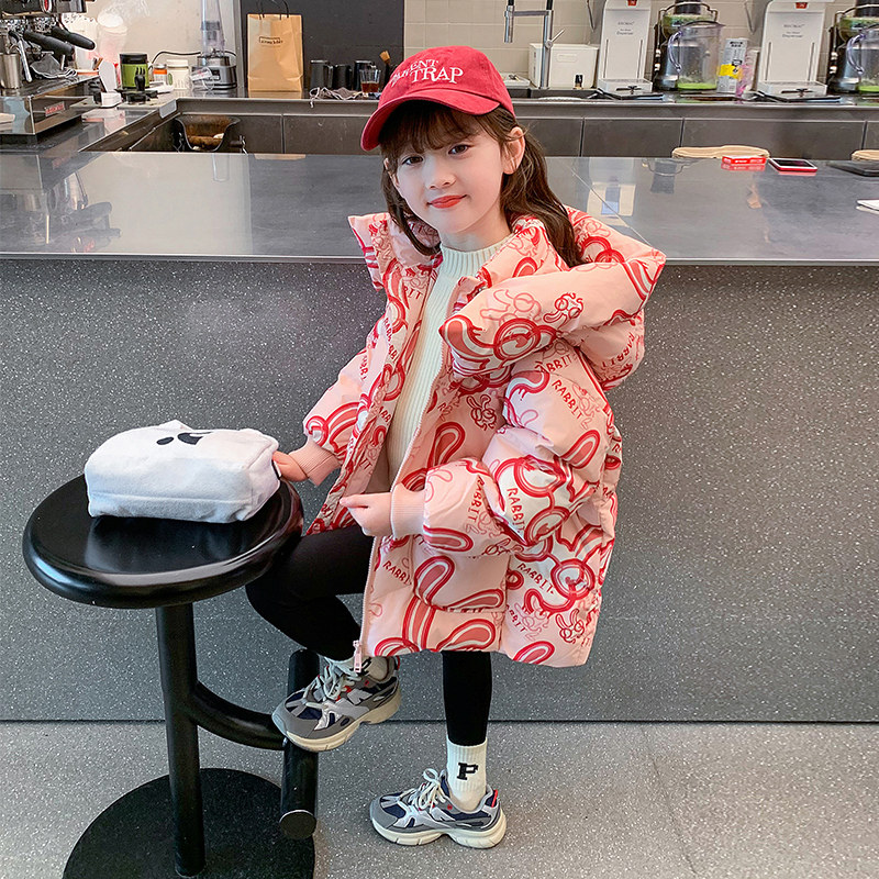 女童加厚冬季棉服新款