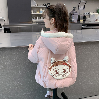 女童冬装2025新款棉服儿童洋气超好看加厚羽绒棉袄小女孩冬季外套