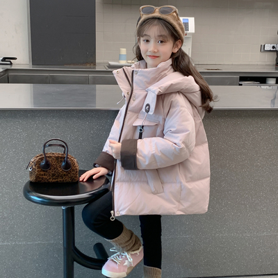 女童羽绒服2025新款冬装儿童洋气加厚爆款90白鸭绒小女孩冬季外套