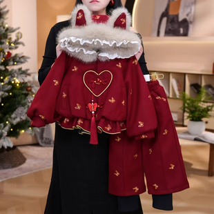 女童套装冬装2025新款儿童洋气时髦蝴蝶保暖两件套小女孩衣服冬季