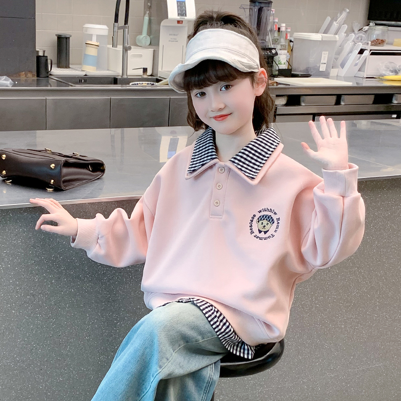 春秋女童洋气时尚卫衣