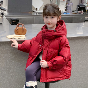 女童棉服冬装2025新款儿童洋气时髦加厚羽绒棉袄外套冬季女孩棉衣