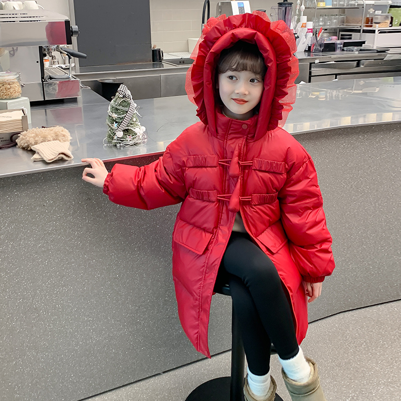 女童棉服2025新款冬装儿童网红洋气夹棉加厚棉衣外套女孩冬季时髦