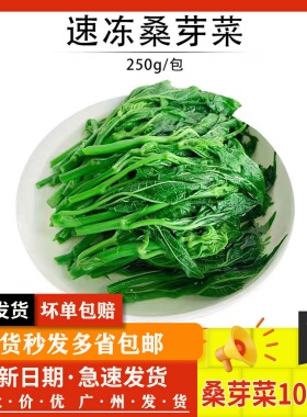 新鲜冷冻桑叶野菜上汤嫩桑芽餐厅炒菜做汤天然绿色食品250g10袋