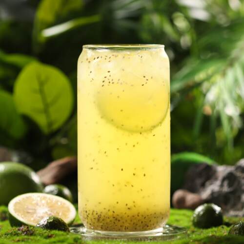 速冻青桔柠檬奇亚籽酒吧奶茶店专用水果茶奶茶果茸果浆柠檬茶茶包