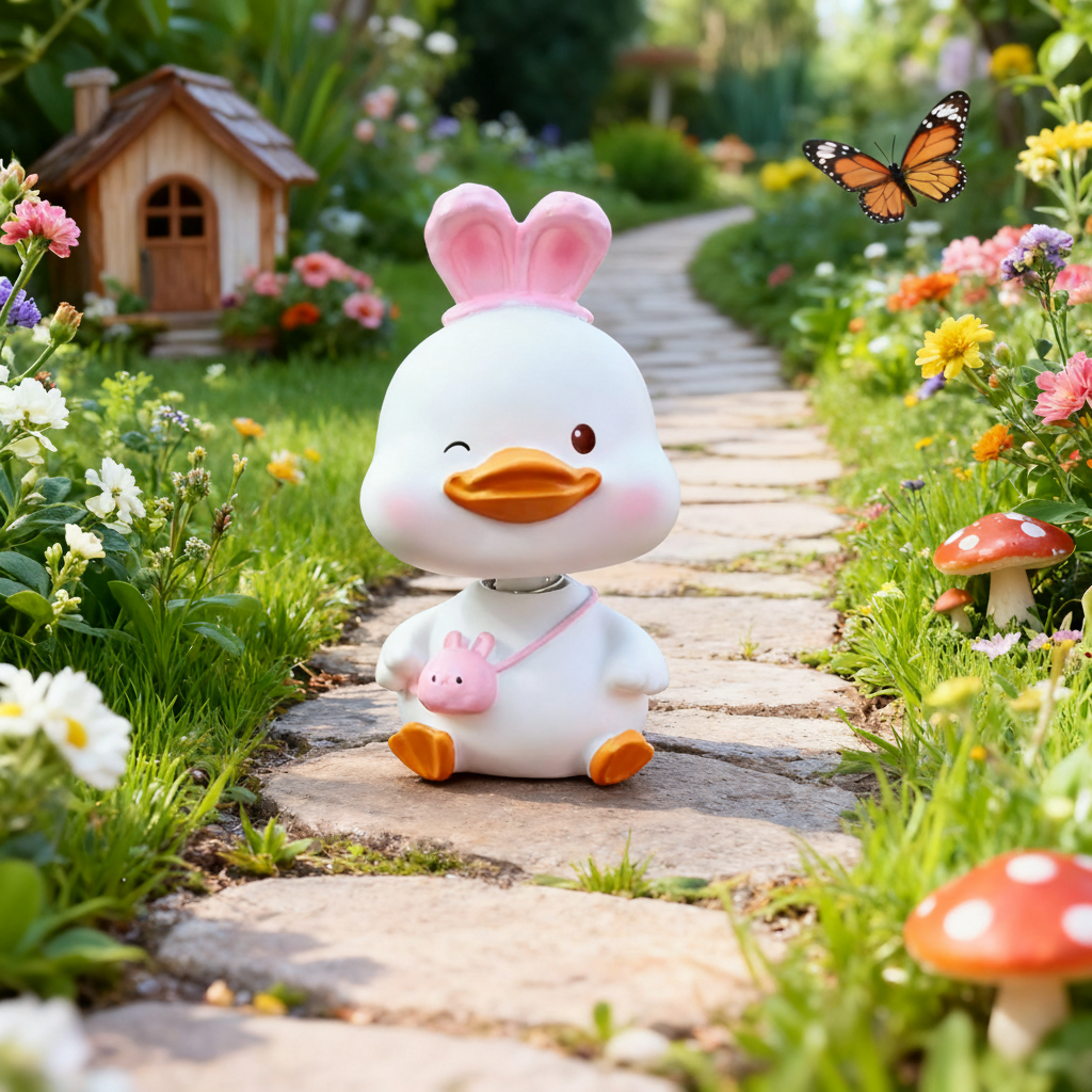 可爱卡通小鸭子桌面摆件