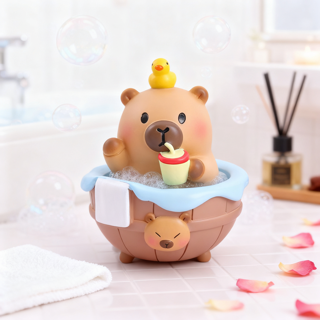 卡通小熊树脂桌面摆件