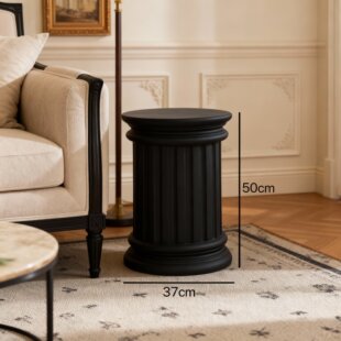 复古罗马柱边几底座艺术设计民宿咖啡馆室内简约装饰茶几沙发凳子