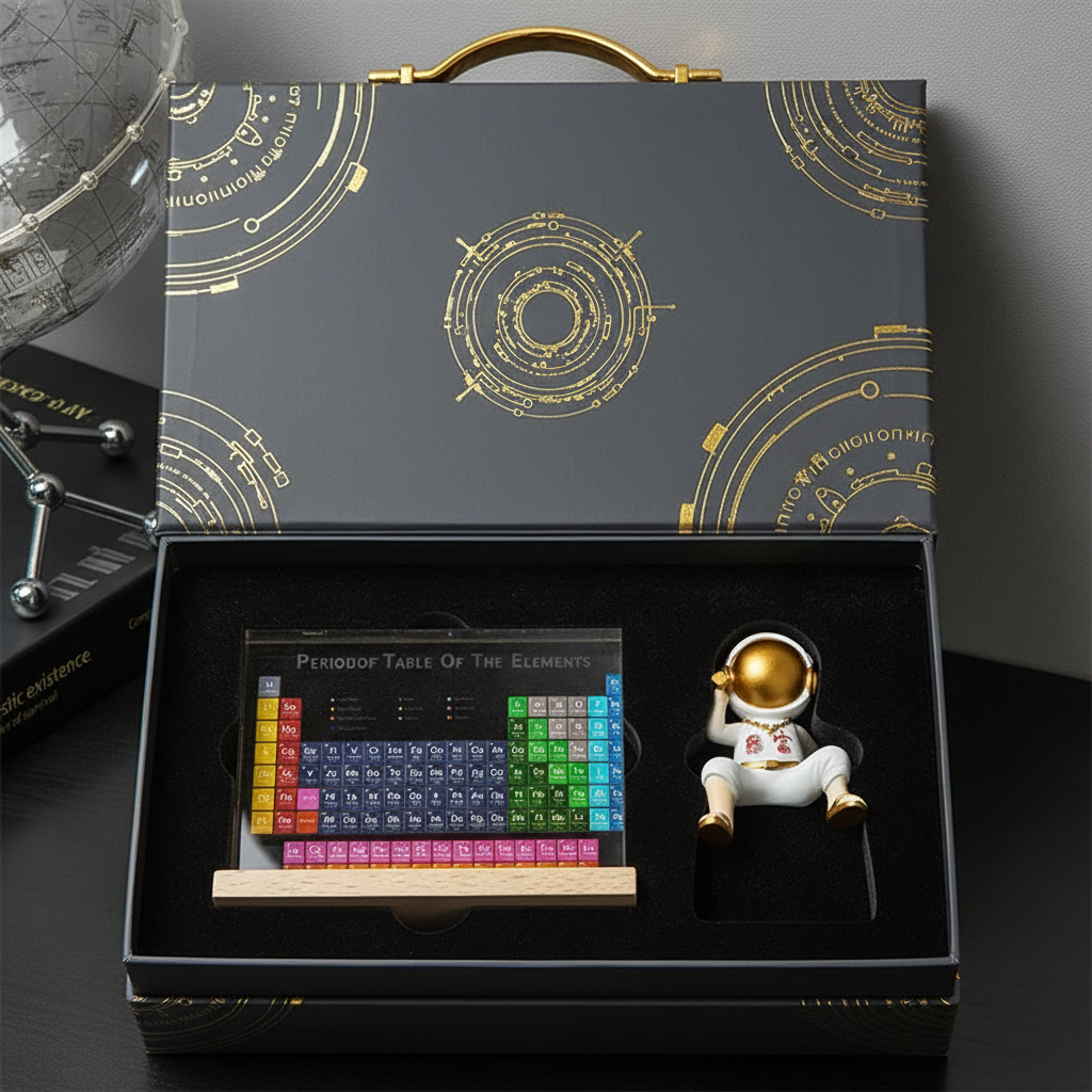 周期表宇航员树脂桌面摆件