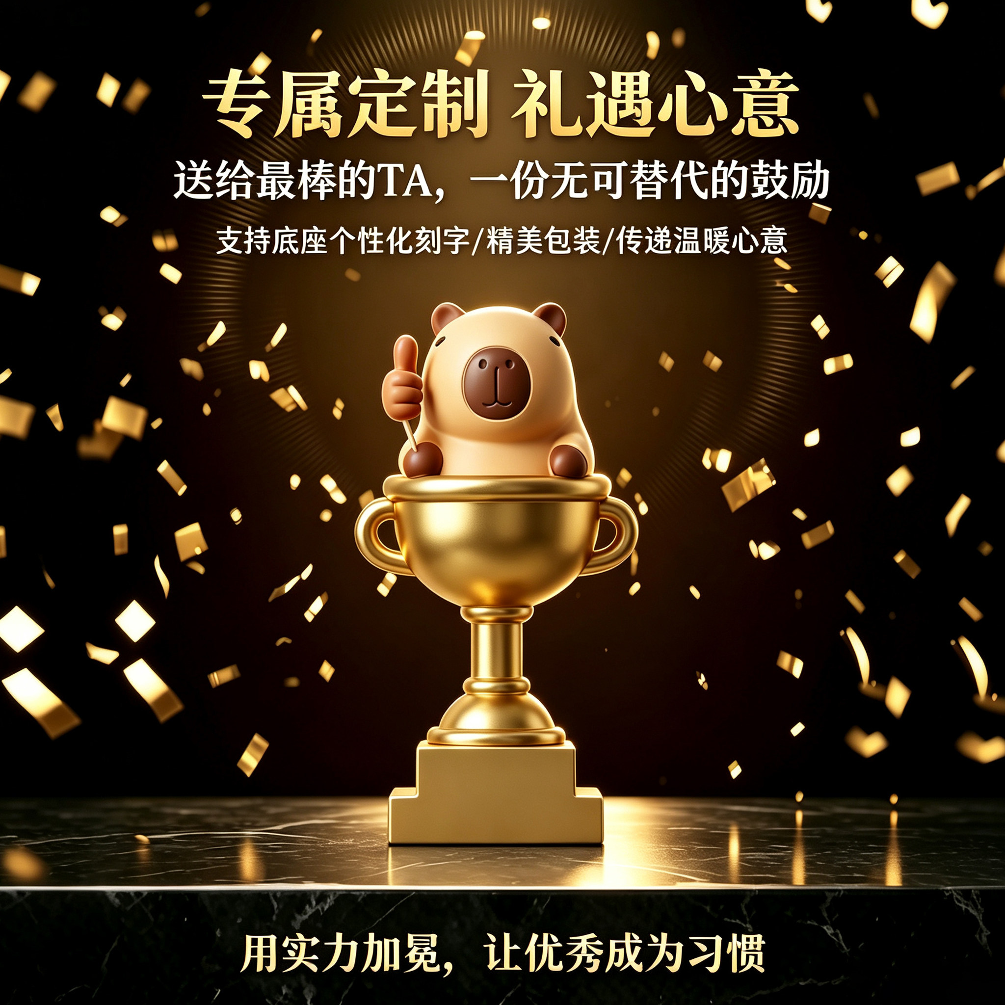 奖杯定制定做送给老师的礼物儿童奖励幼儿园冠军初高中孩子小学生