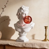 新古典树脂雕塑摆件创意艺术装 饰纸巾盒客厅玄关摆设