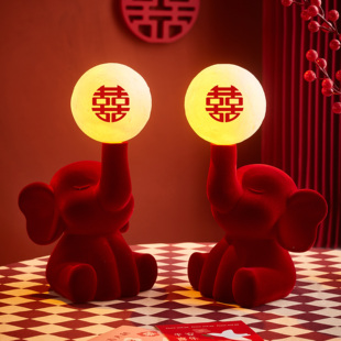 新婚房结婚一对长明灯台高级感高档床头喜卧室女方陪嫁礼物送新人