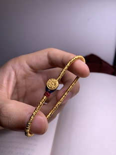 足金小盘缠手链