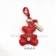 新品 定制字母手工真皮小熊公仔可爱轻奢包包挂件汽车钥匙扣礼品