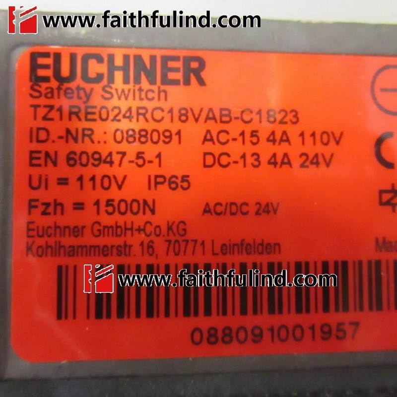 Euchner 088091安士能全新安全开关 TZ1RE024RC18VAB-C1823