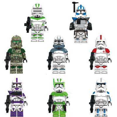 星球大战系列绝版人仔小人偶机器人军事部队小兵模型拼装积木玩具