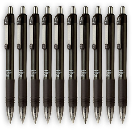 盒装正品日本ZEBRA斑马JJ3中性笔 ZGrip系列按动水笔0.5学生用黑红蓝笔CJJ3中性笔文具旗ZEBRA官方舰店官网