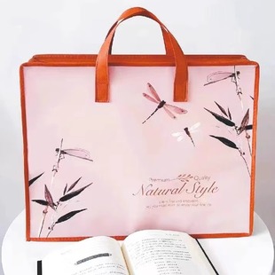 无纺布加厚水晶绒四件套包装袋夏凉被收纳袋毛毯床盖薄被子礼品袋