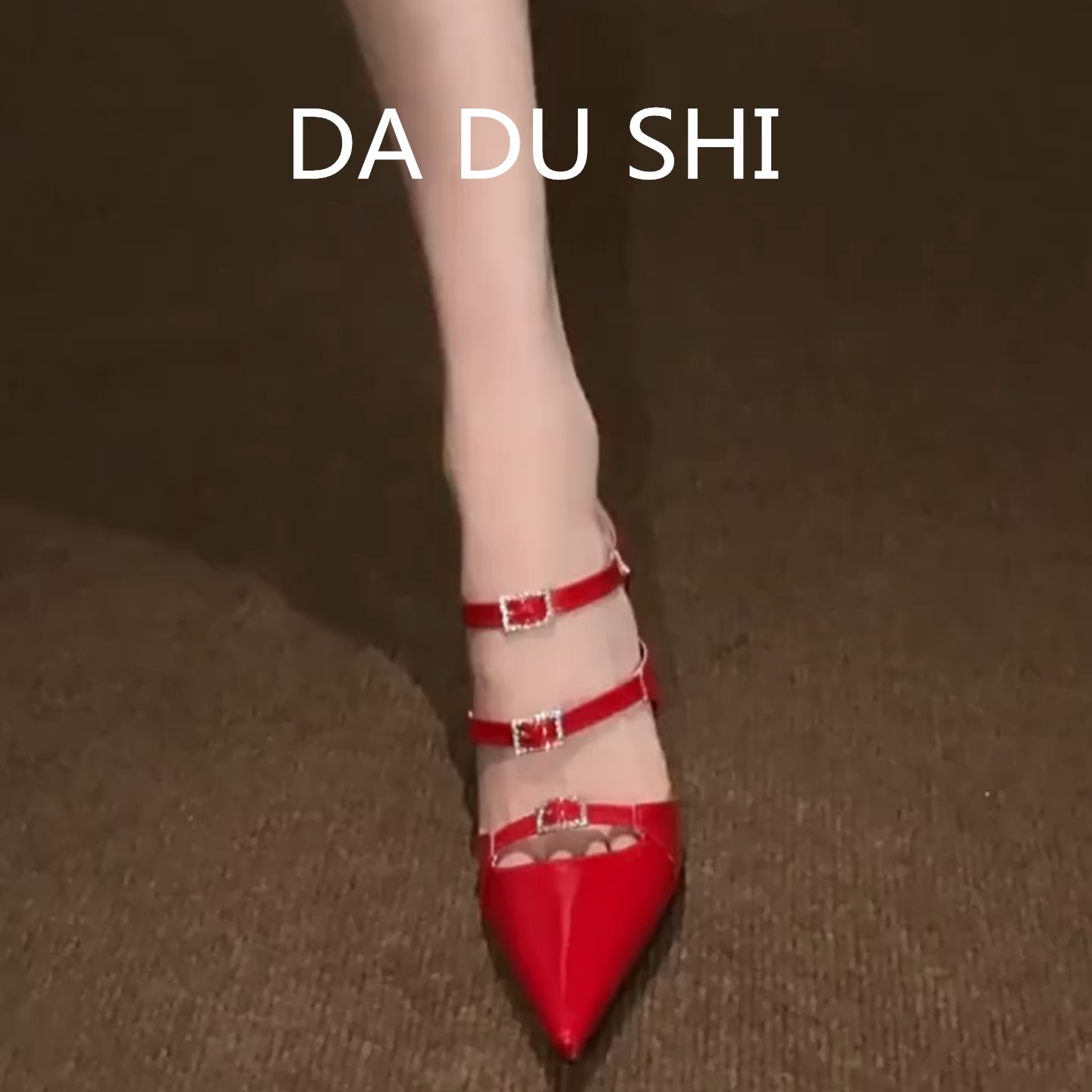 羊皮版！性感红色真皮包