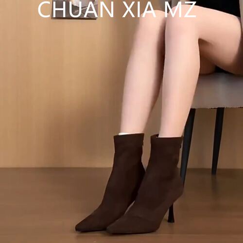 羊皮版~辣妹尖头豹纹裤管