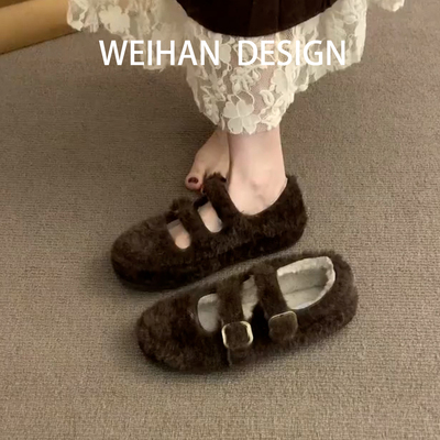 羊皮版！复古玛丽珍毛毛