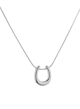 钛钢U型马蹄扣男女吊坠