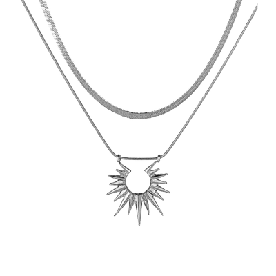 钛钢蛇骨链男叠戴项链