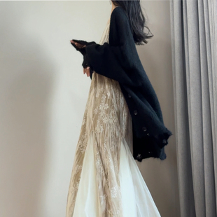 读衣术慵懒风毛衣外套 宽松百搭毛线开衫 早秋舒适松弛感显瘦穿搭