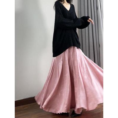 读衣术多巴胺粉色半身裙鱼尾裙