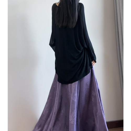 读衣术中长款针织衫慵懒风宽松