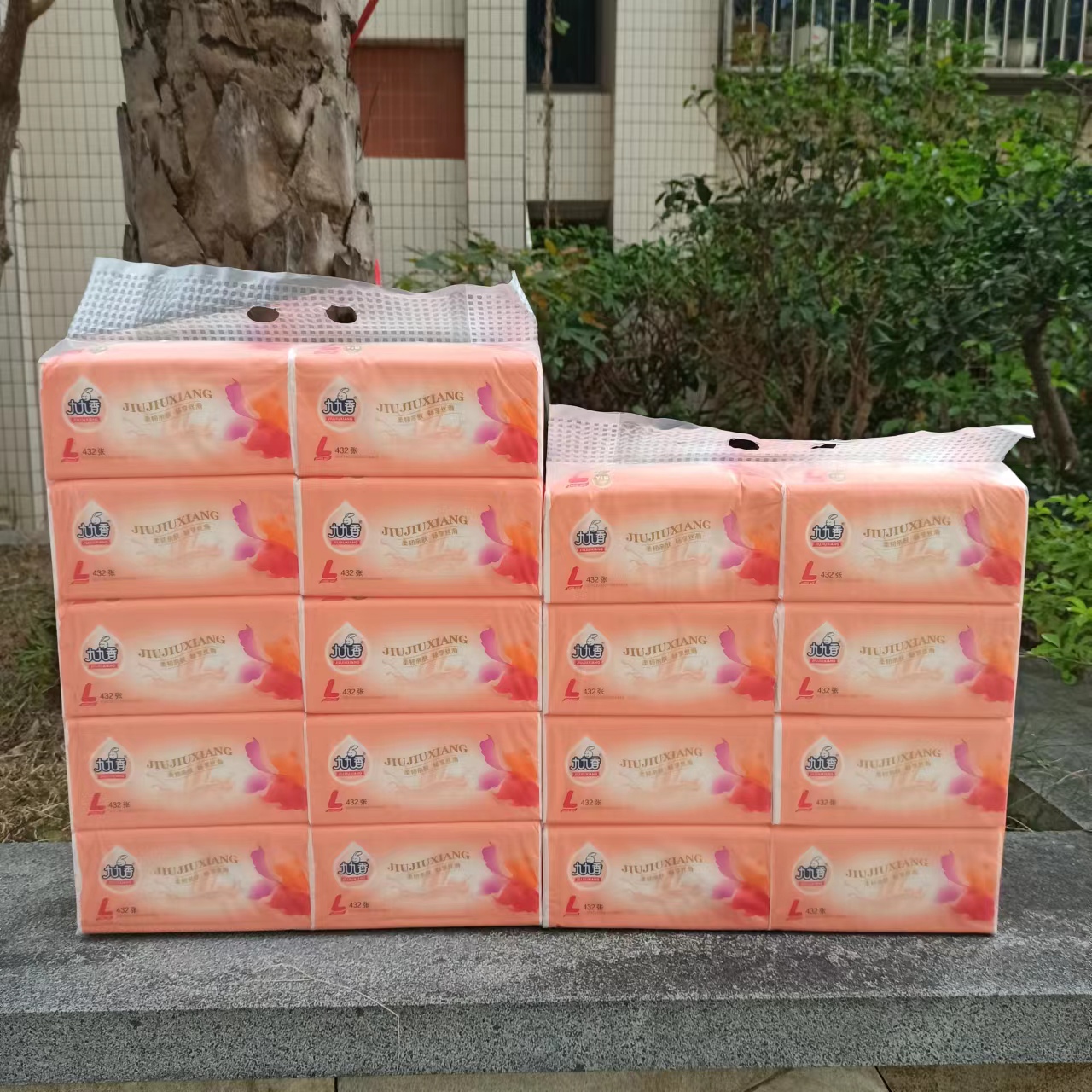 九九香抽纸L码四层432张