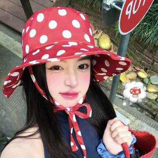 巨好看的薄款透气防晒遮阳帽女2026夏新款大檐防紫外线太阳渔夫帽