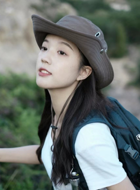 速干户外登山徒步渔夫帽女夏大檐