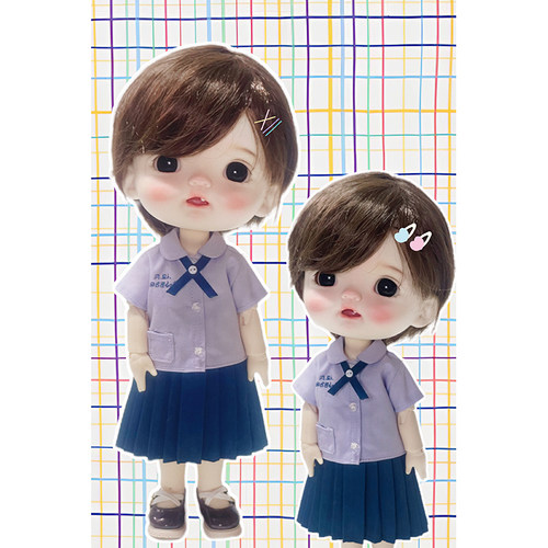 肥仔大佬6分bjd泰国校服娃衣套装大头点点制服gl小六泰酷辣制服
