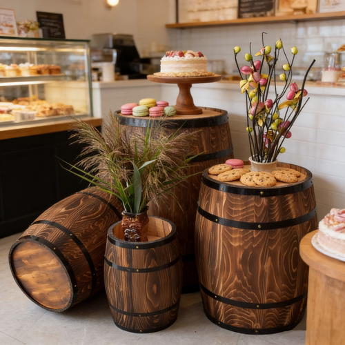 装饰橡木桶酒桶实木啤酒桶木质酒吧酒窖摆件红酒桶婚庆道具摄影