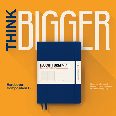 LEUCHTTURM1917德国灯塔B5硬皮笔记本子记事本商务手账日记本子