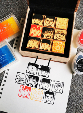 动漫路人超能100龙套灵能百分百影山茂夫灵幻新隆周边印章礼物品