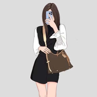 新款老花Carryall小号子母托特包购物袋大容量单肩斜跨凯瑞奥女包