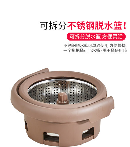 妙佳f3甩水拖把家用旋转免手