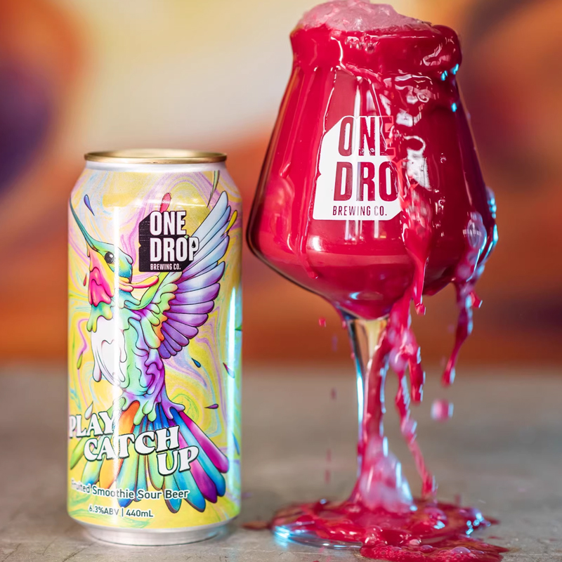 一滴/One Drop澳洲进口血源烈焰魔法酱紫 水果冰淇淋酸艾尔440ml