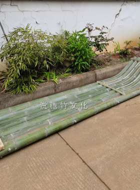 精品小竹筏竹排船钓鱼船冲锋舟捕鱼皮划艇水上漂流装饰造景儿童船