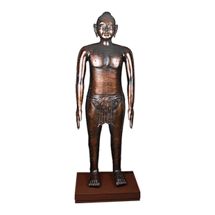 仿古针灸铜人人体经络穴位模型摆件刻字清晰中医文化装饰品