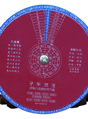 金属版子午流注推算盘算盘